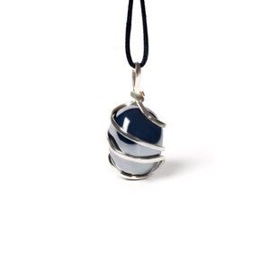 AYANA Raw Hematite Pendant Necklace | Natural Stone Jewelry | Enhance Creativity